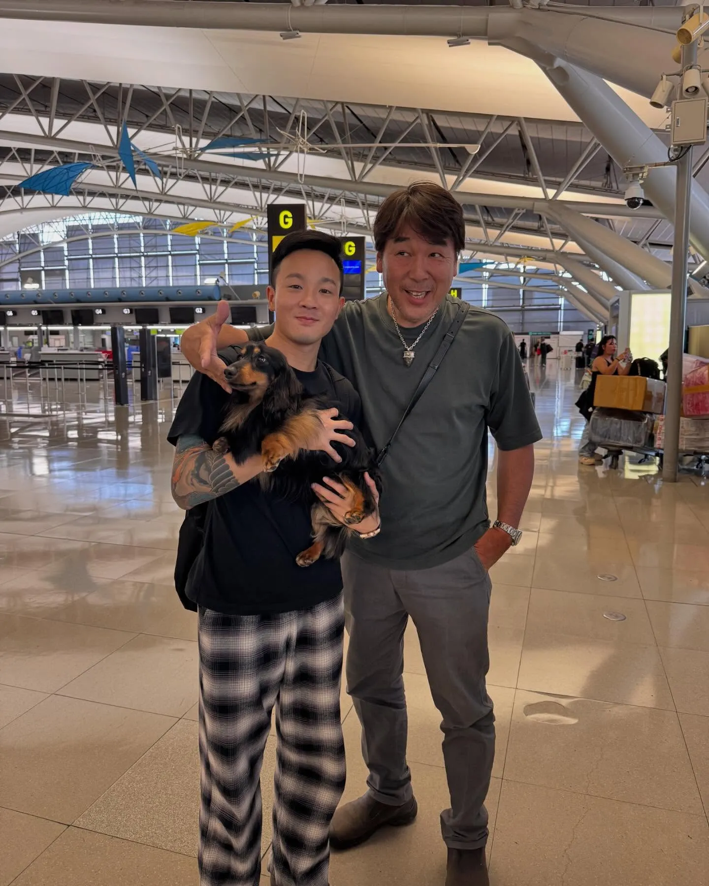 Roger's son, Yuzu, has gone to...